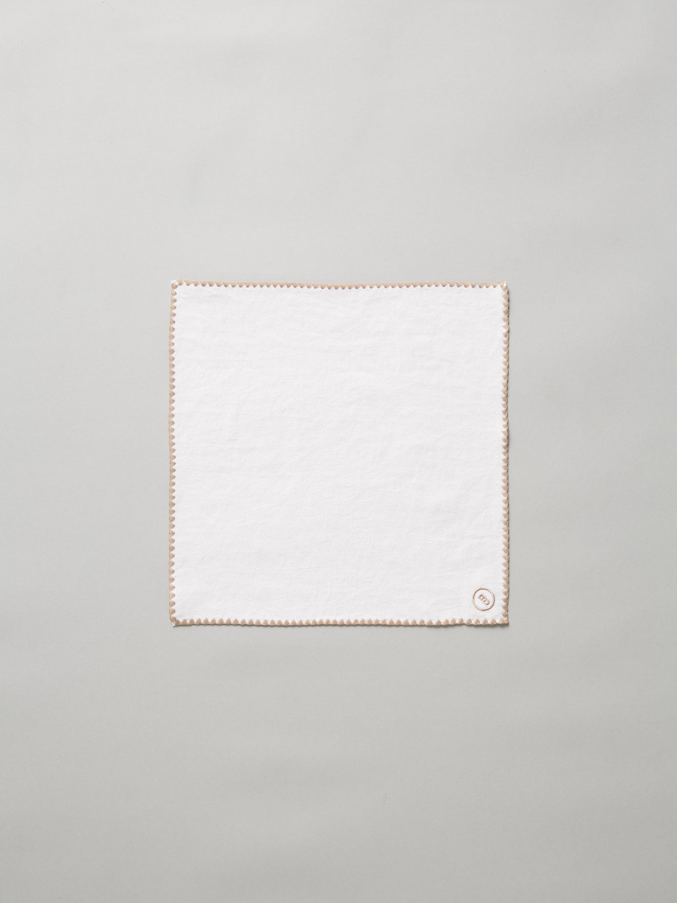 Astell Ivory Linen Pocket Square