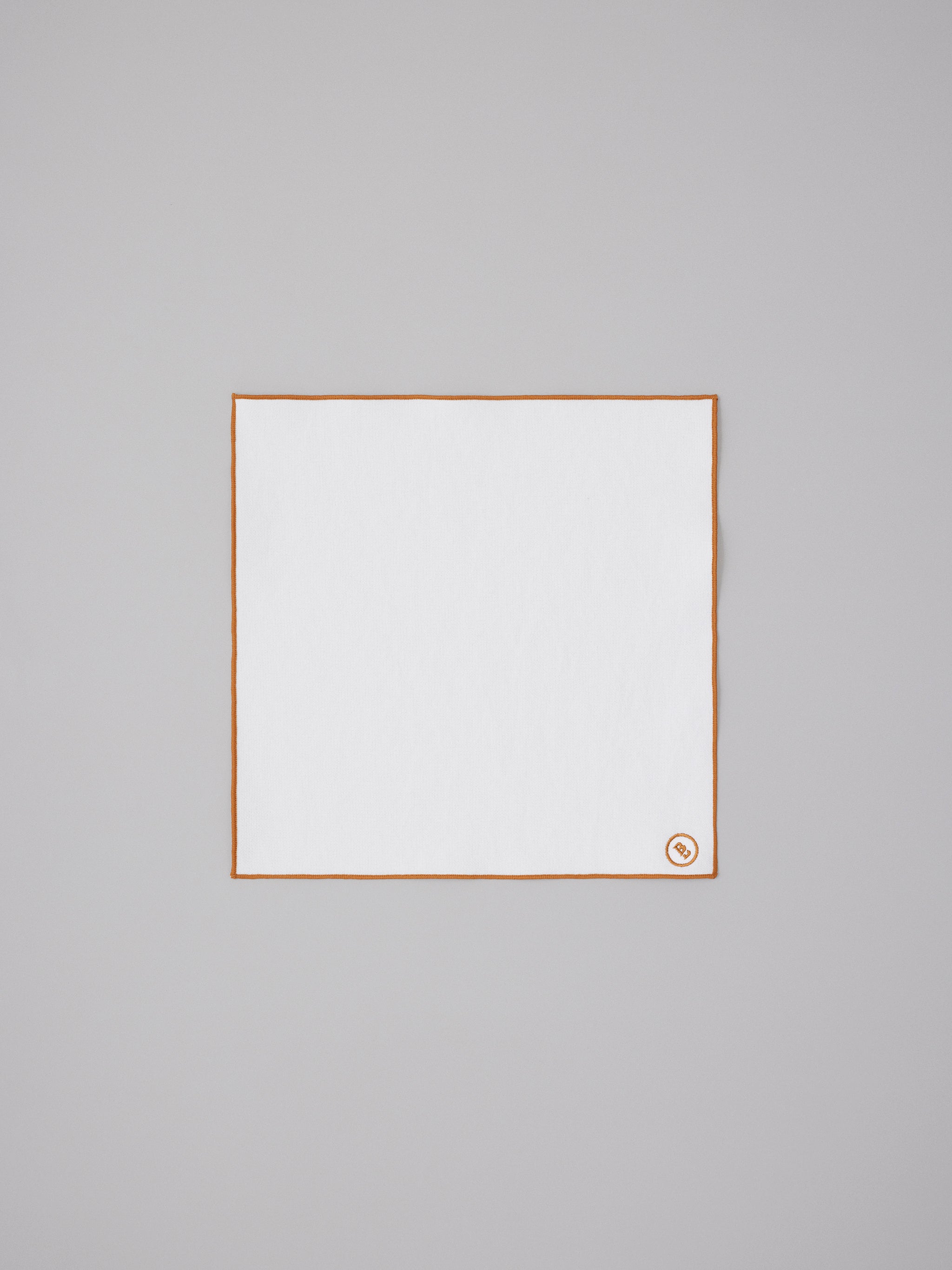 Avery White Linen Pocket Square