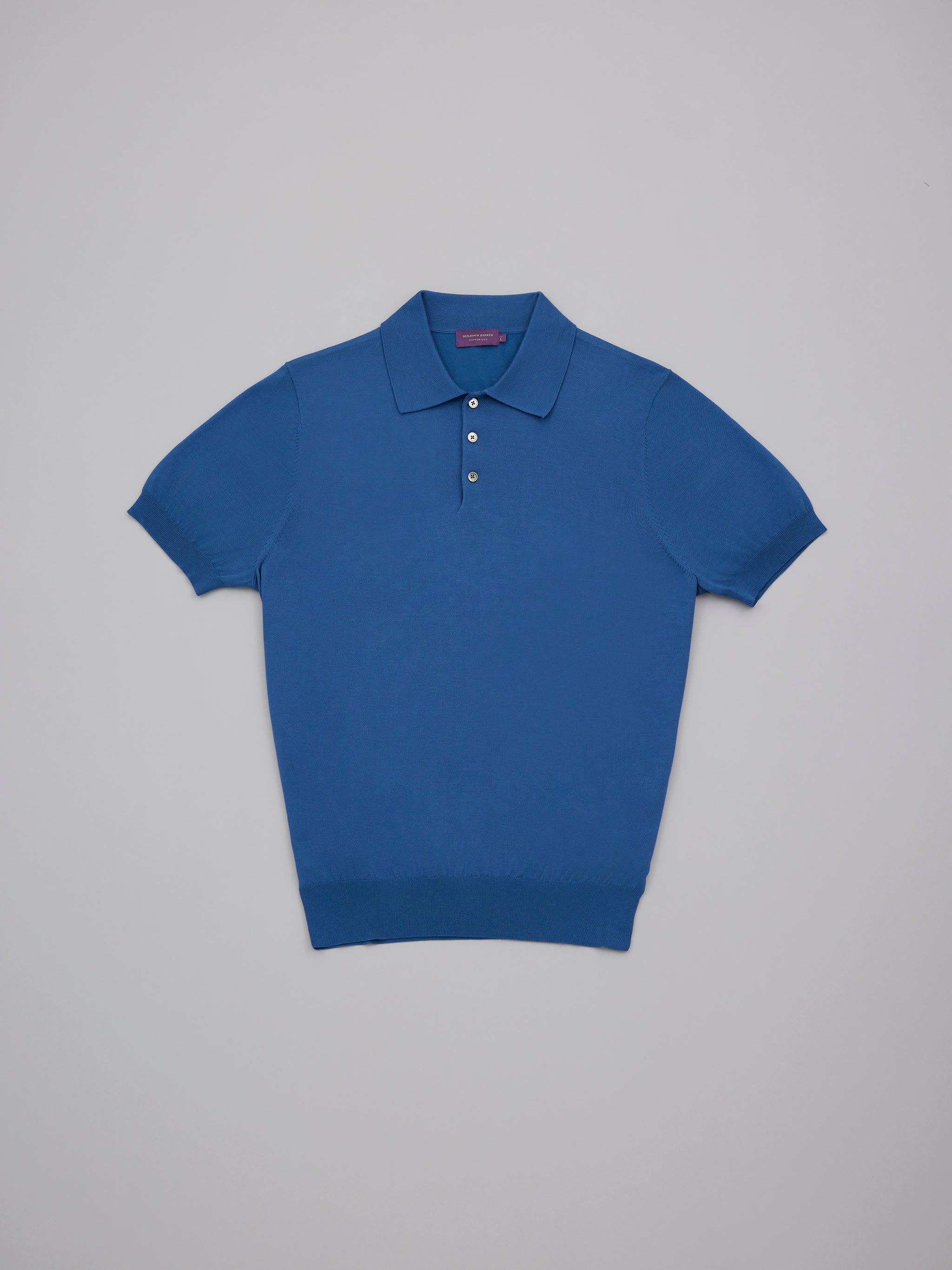 Cotton Silk Knit Polo