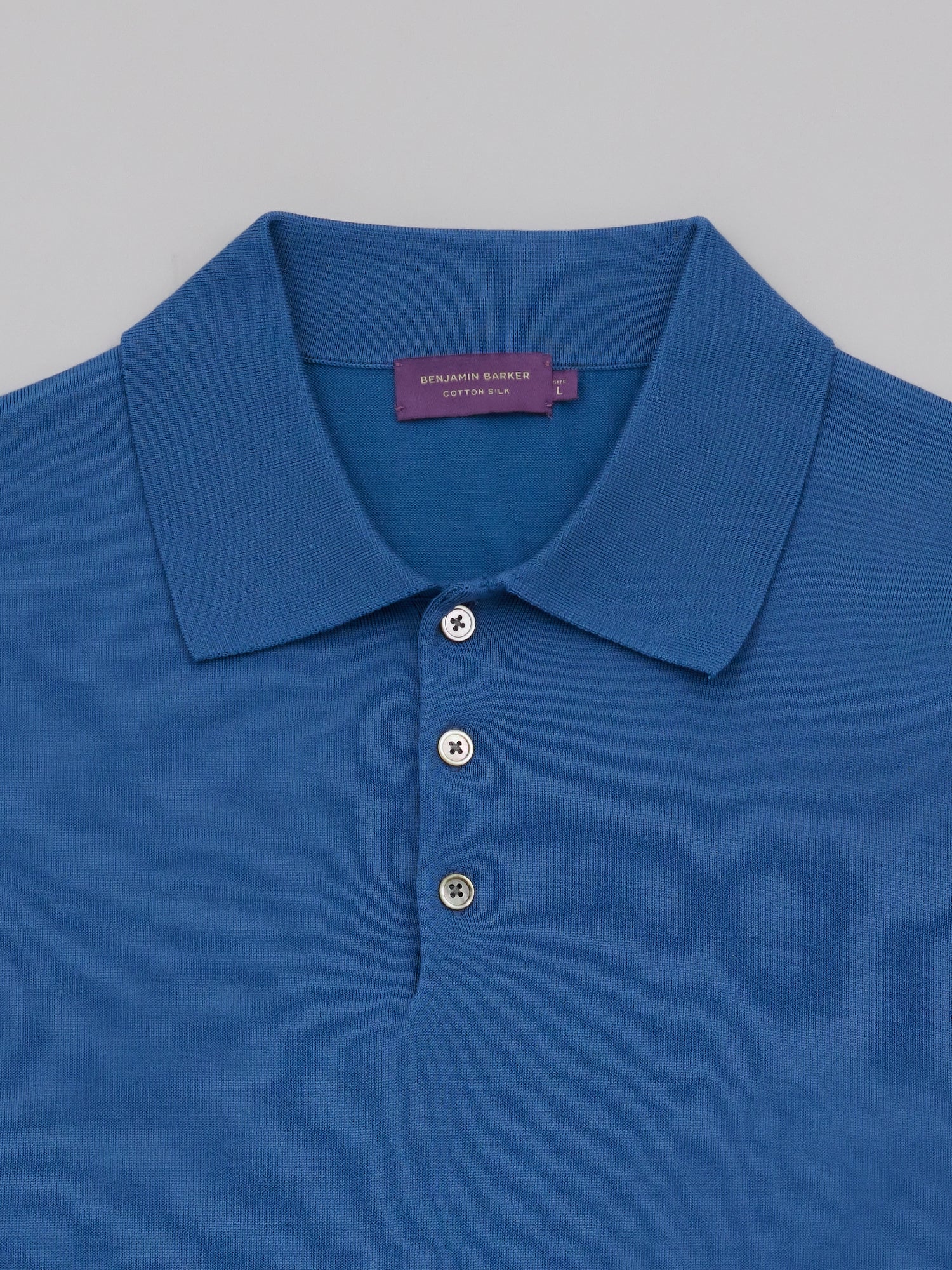 Cotton Silk Knit Polo