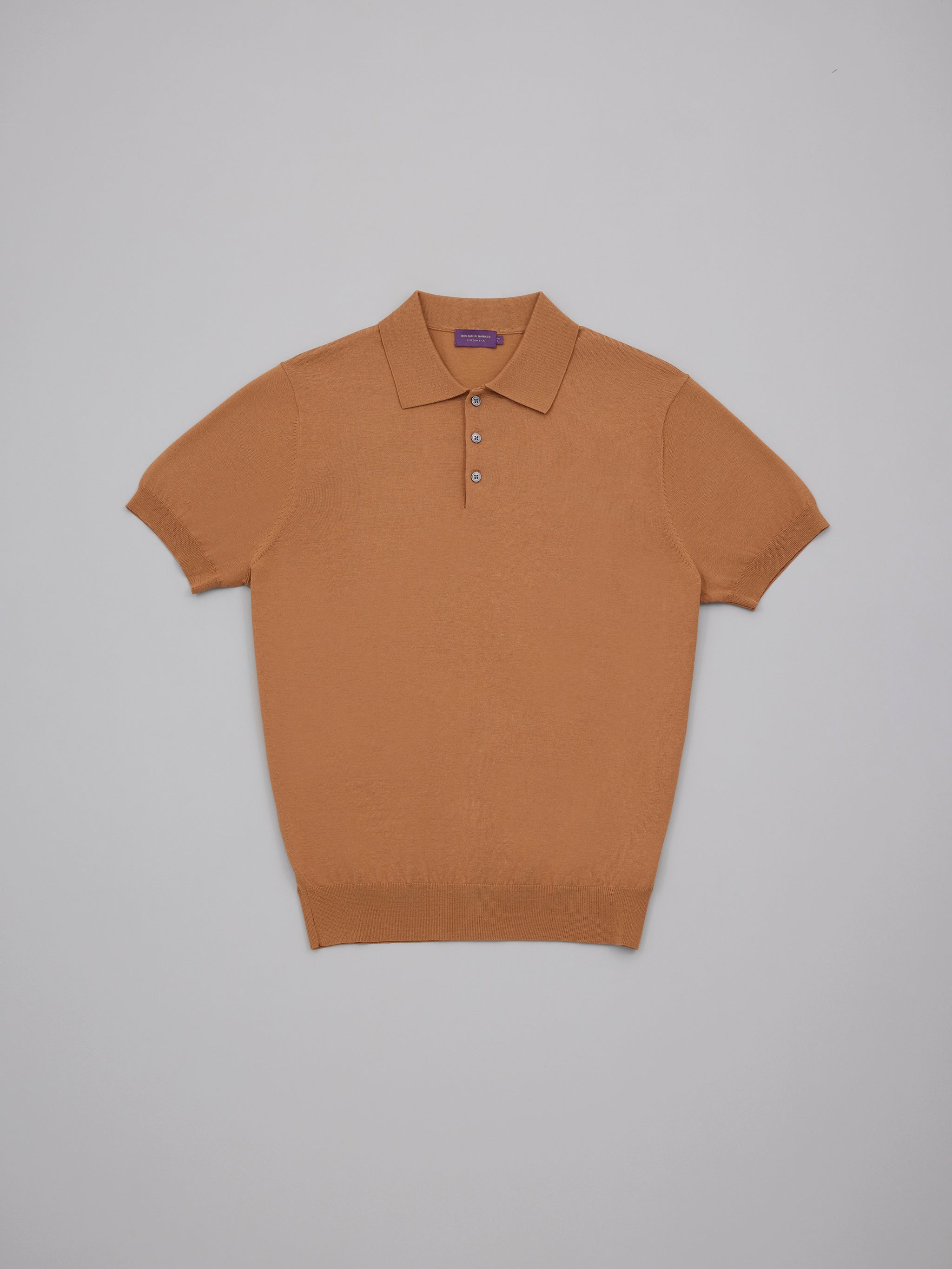 Cotton Silk Knit Polo