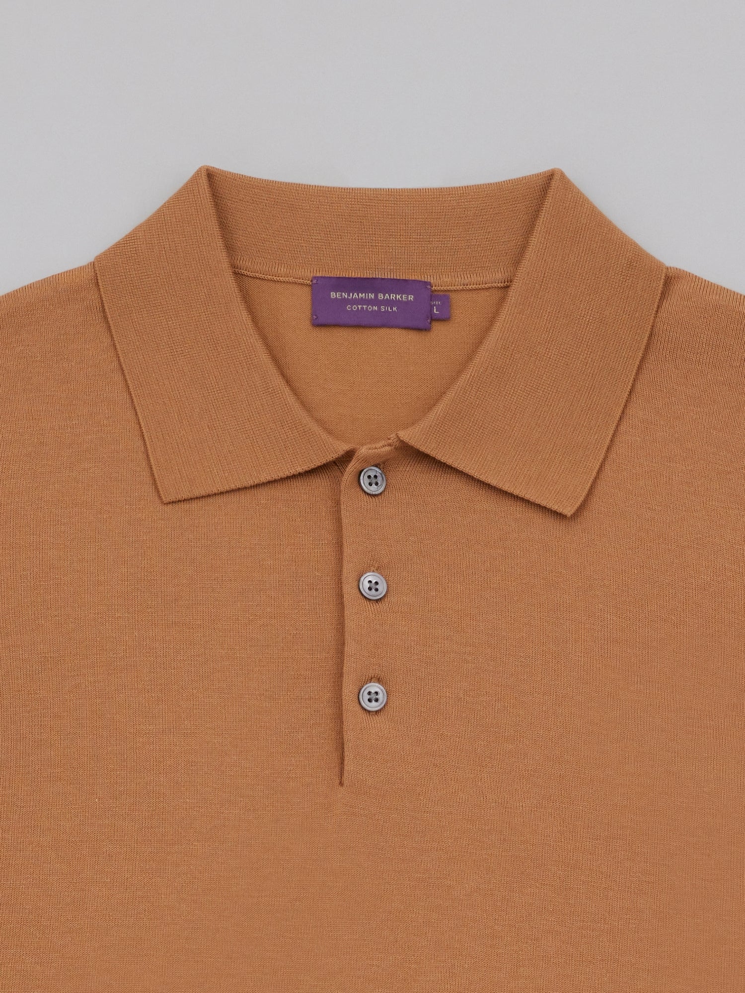 Cotton Silk Knit Polo
