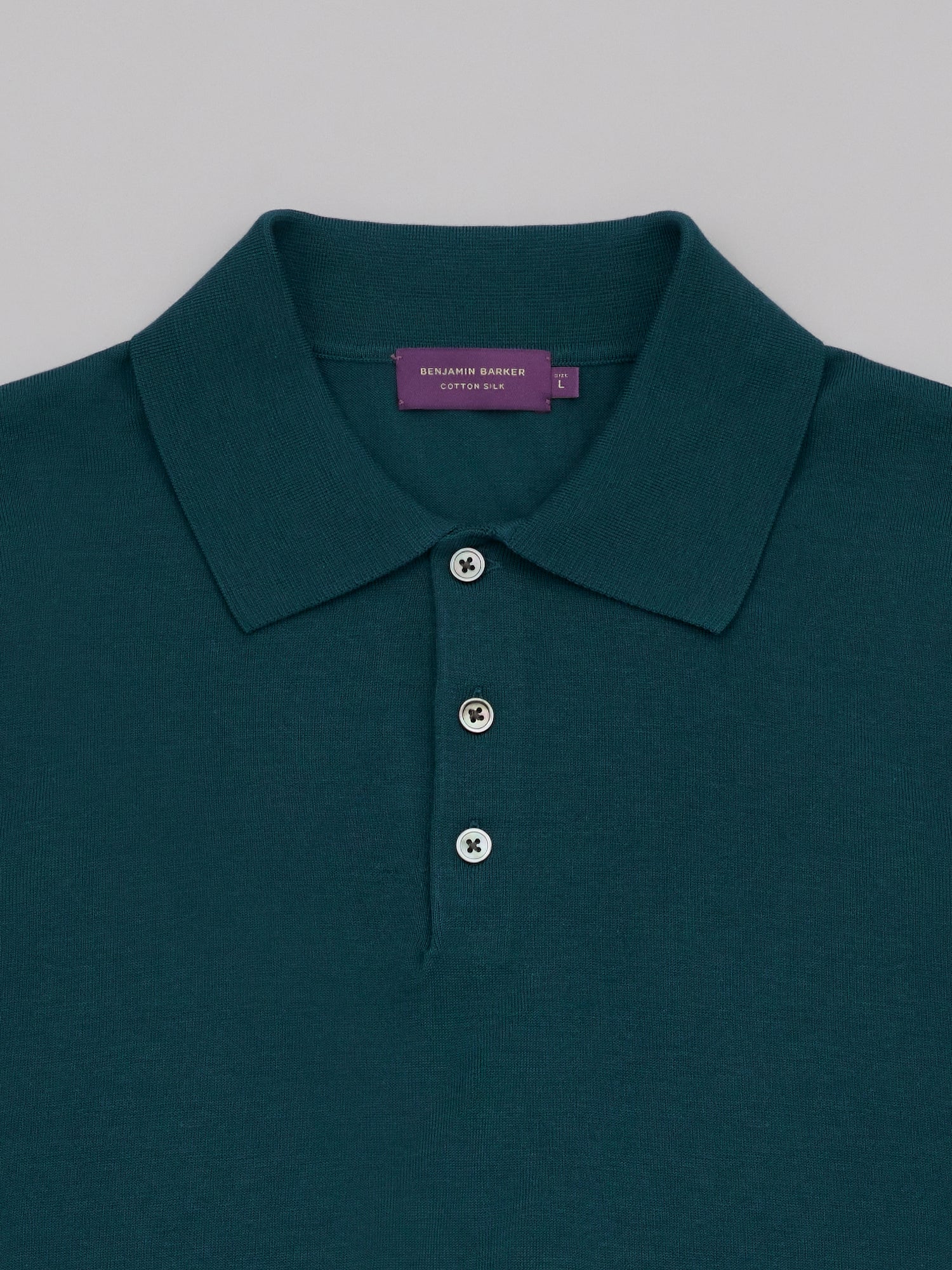 Cotton Silk Knit Polo