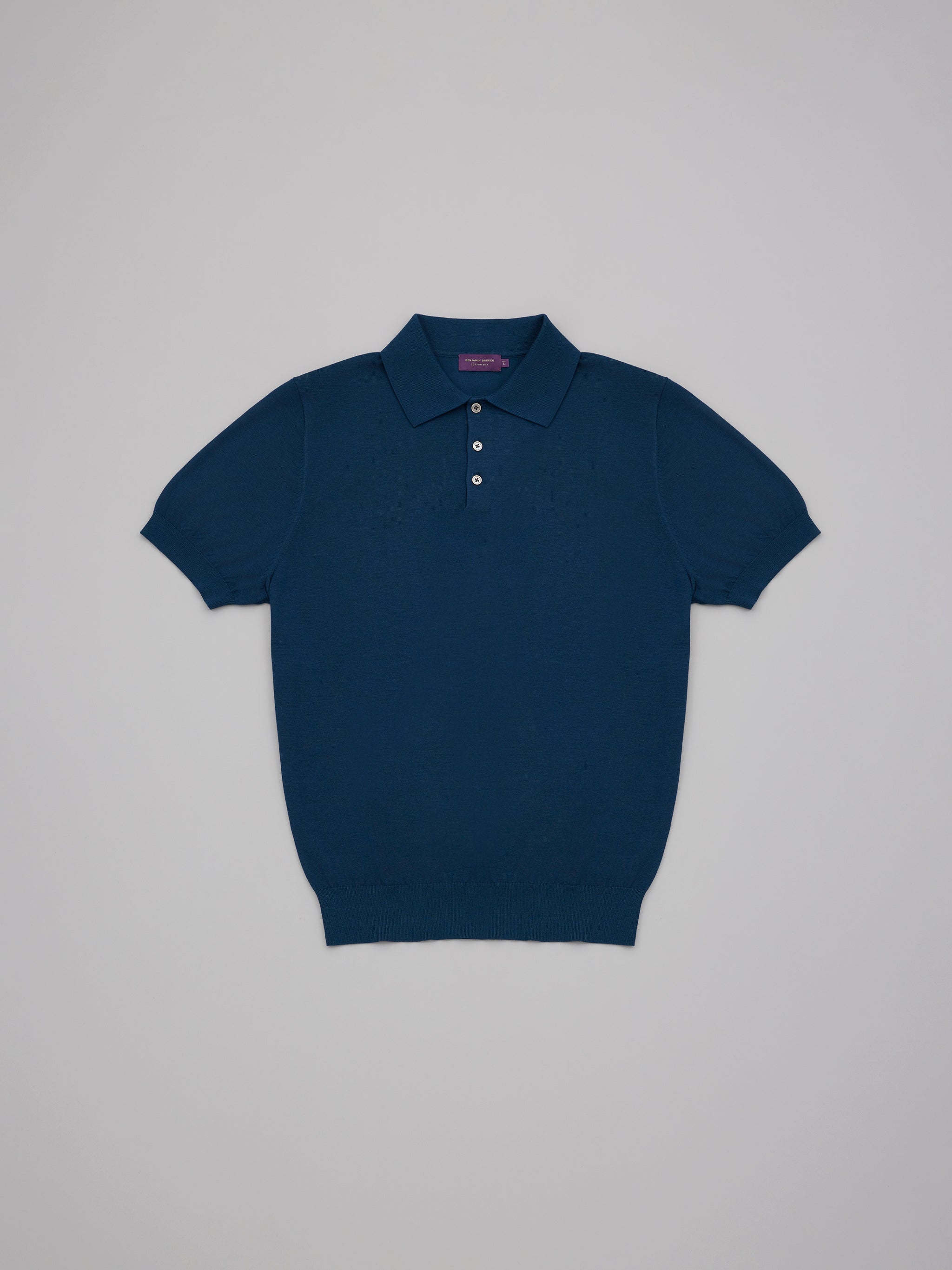 Cotton Silk Knit Polo