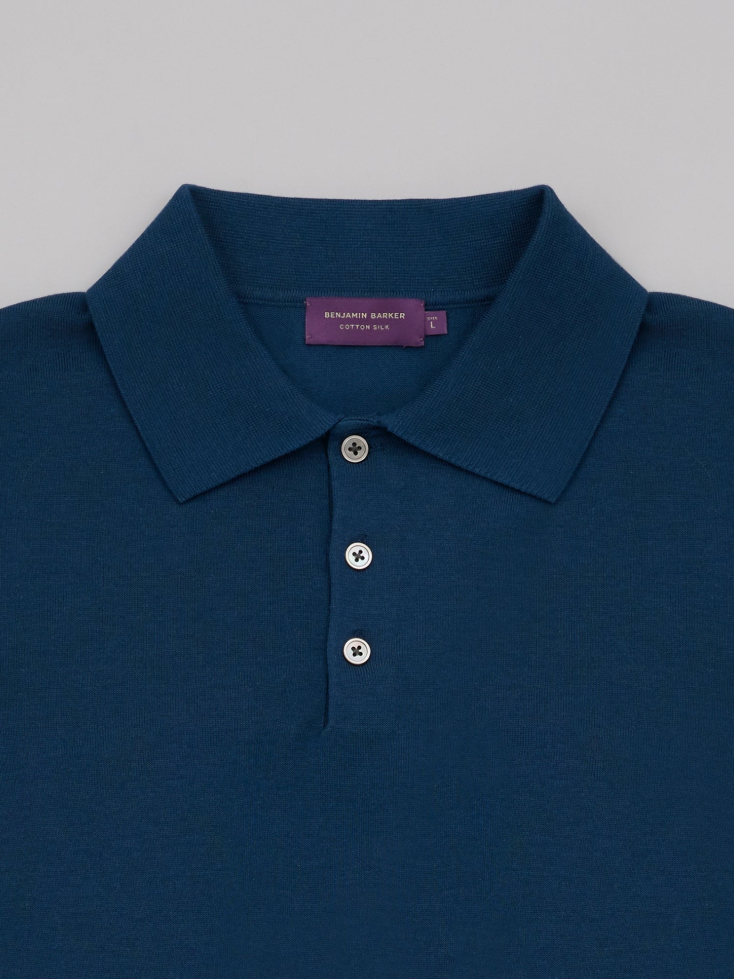 Cotton Silk Knit Polo