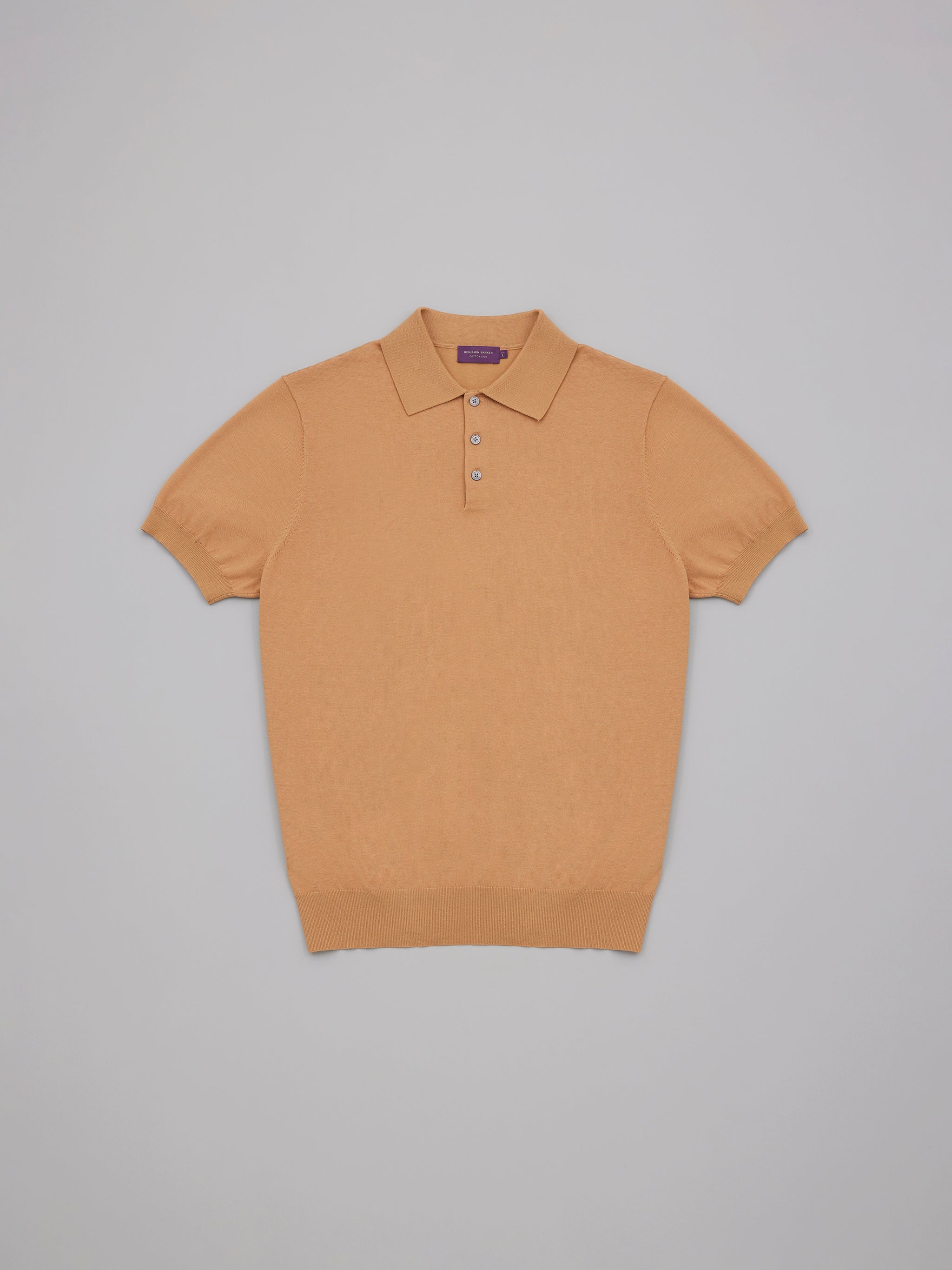 Cotton Silk Knit Polo