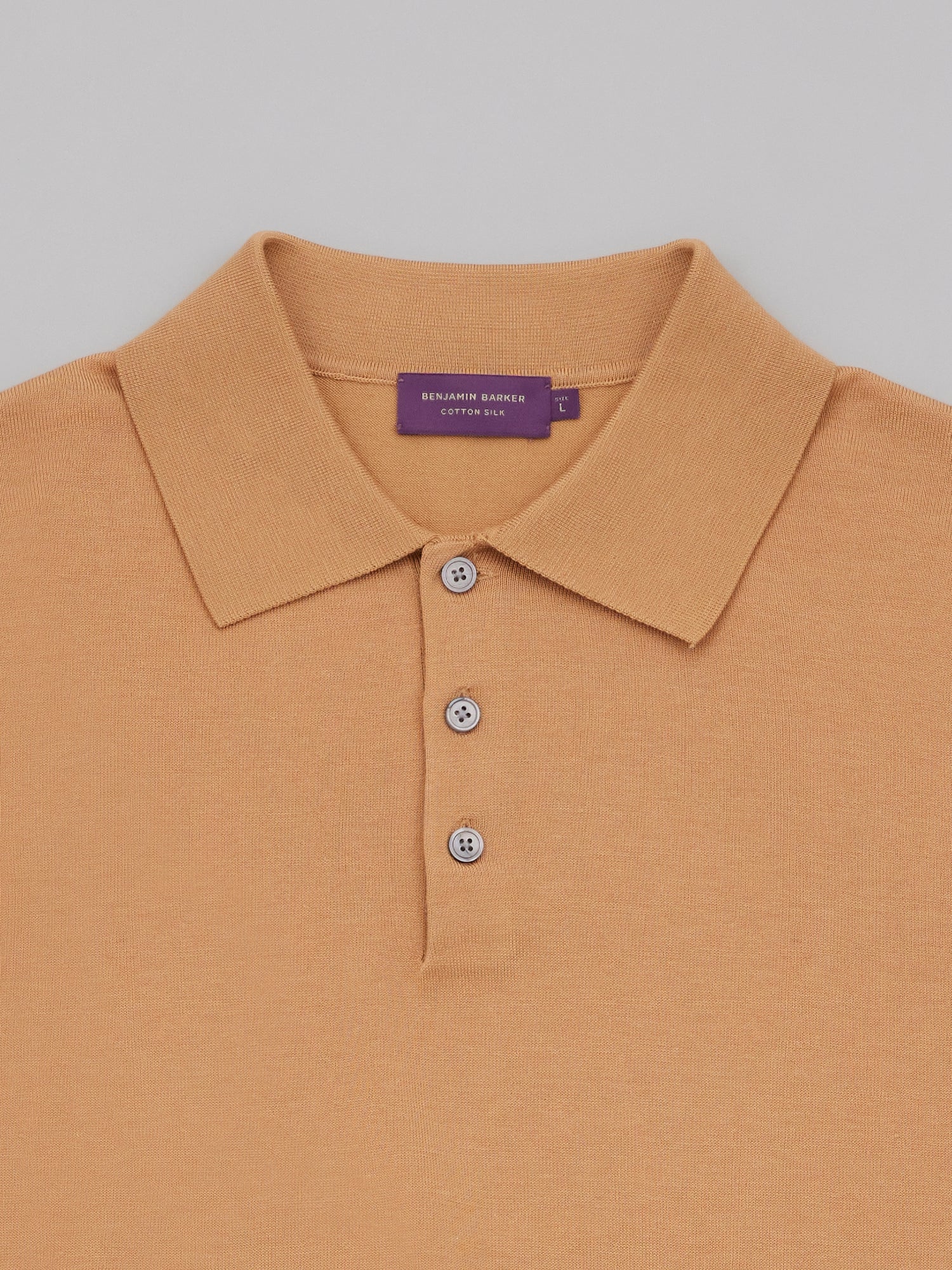 Cotton Silk Knit Polo