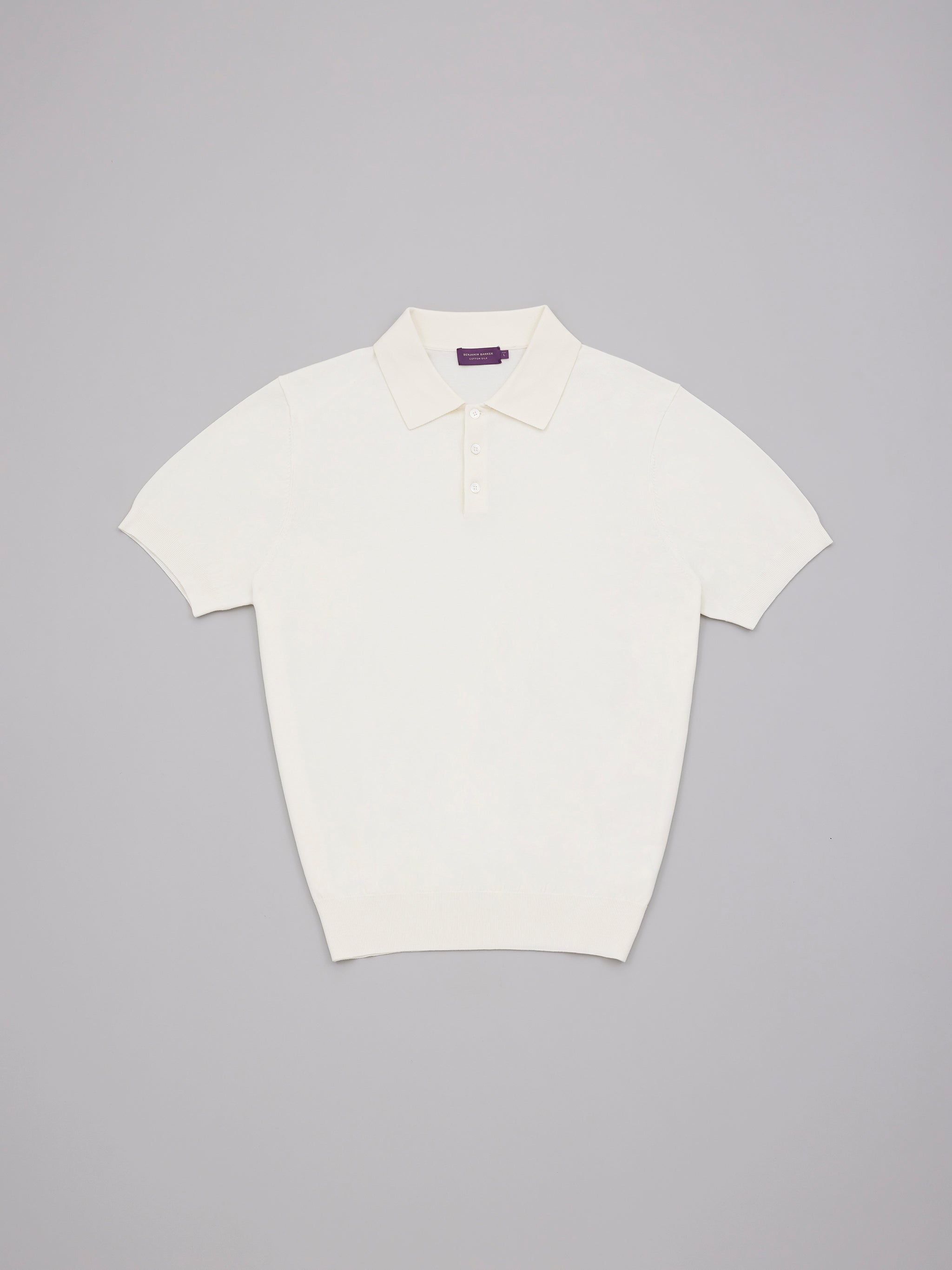 Cotton Silk Knit Polo