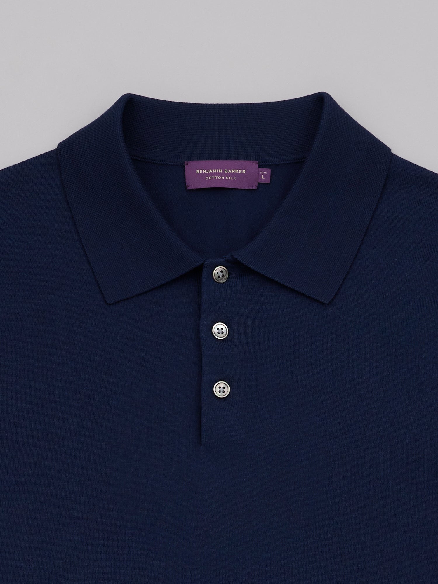 Cotton Silk Knit Polo
