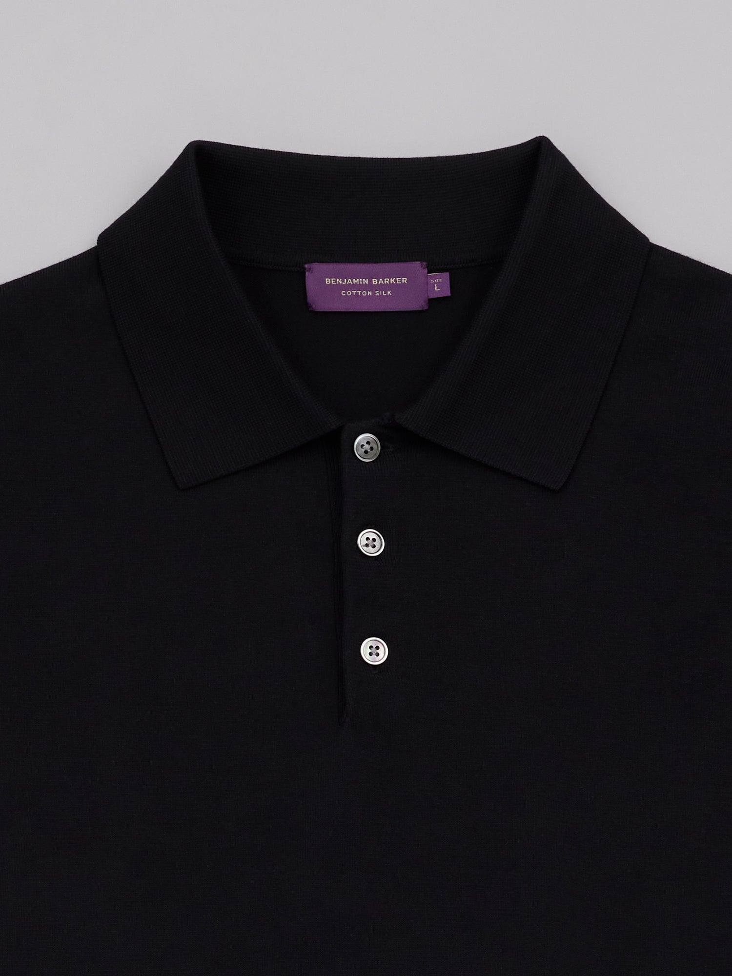Cotton Silk Knit Polo