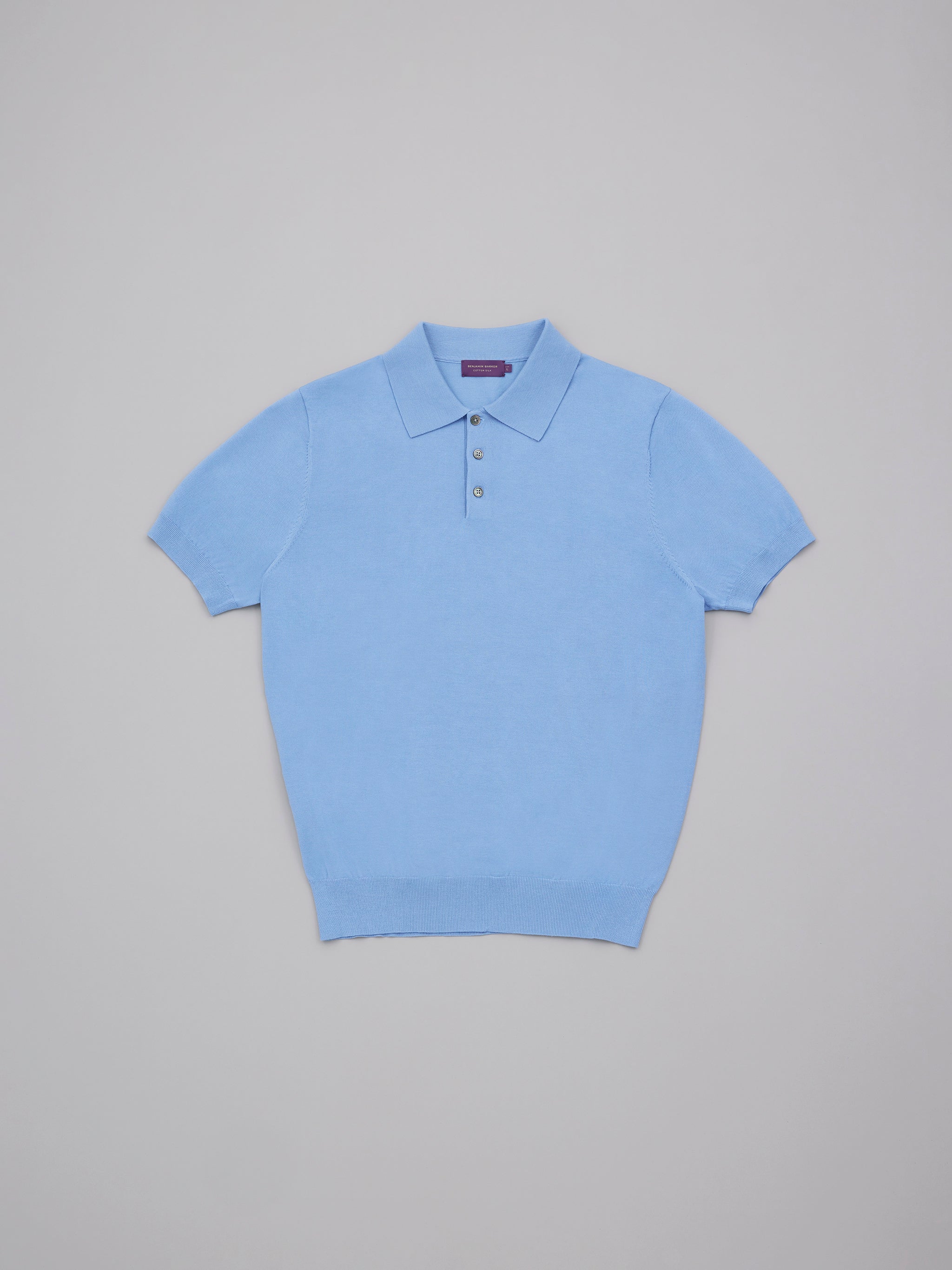 Cotton Silk Knit Polo