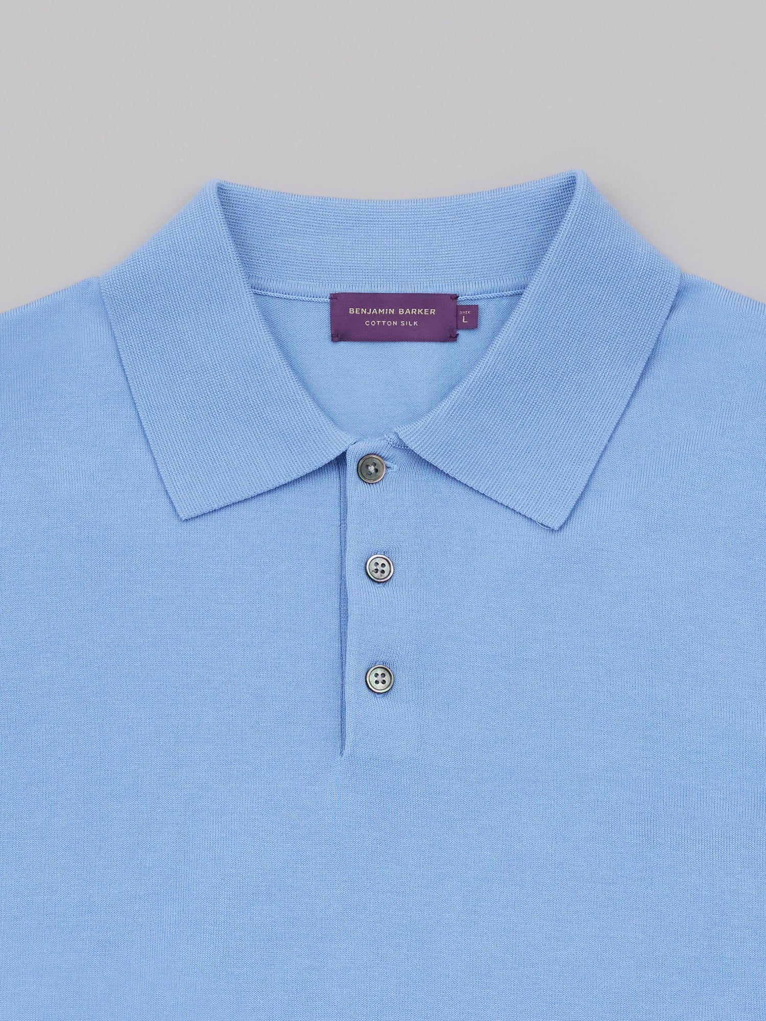 Cotton Silk Knit Polo