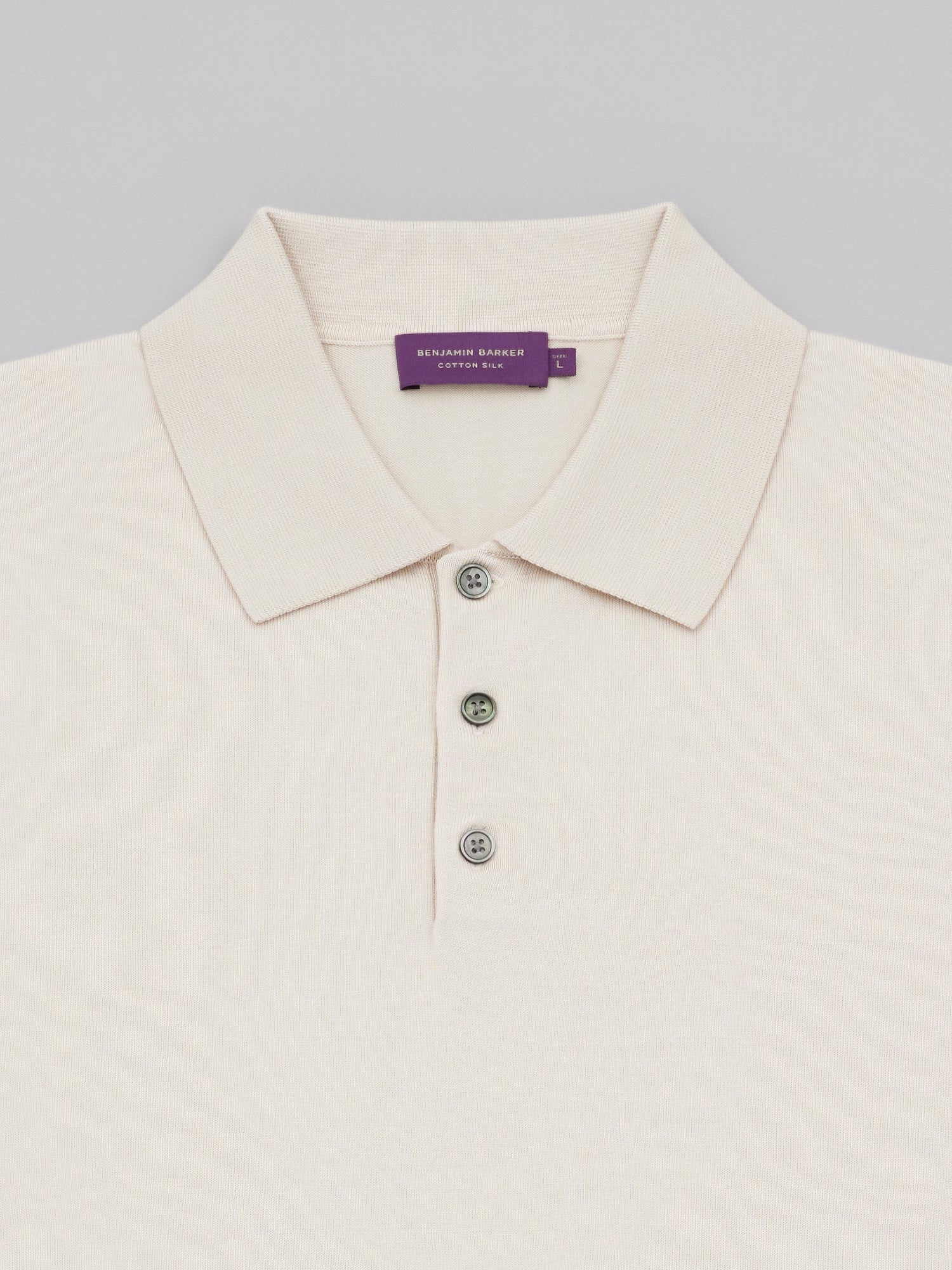 Cotton Silk Knit Polo
