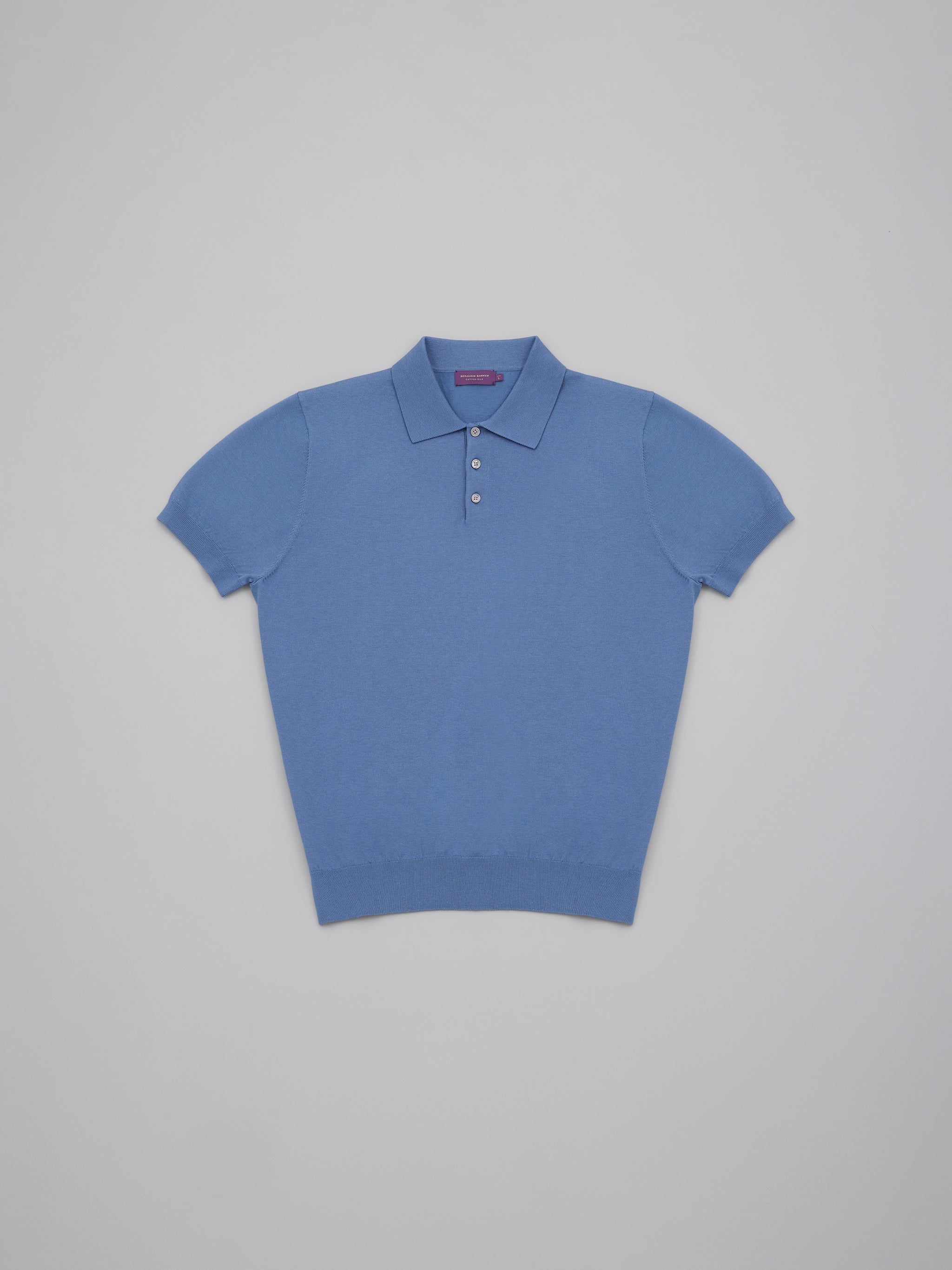 Cotton Silk Knit Polo