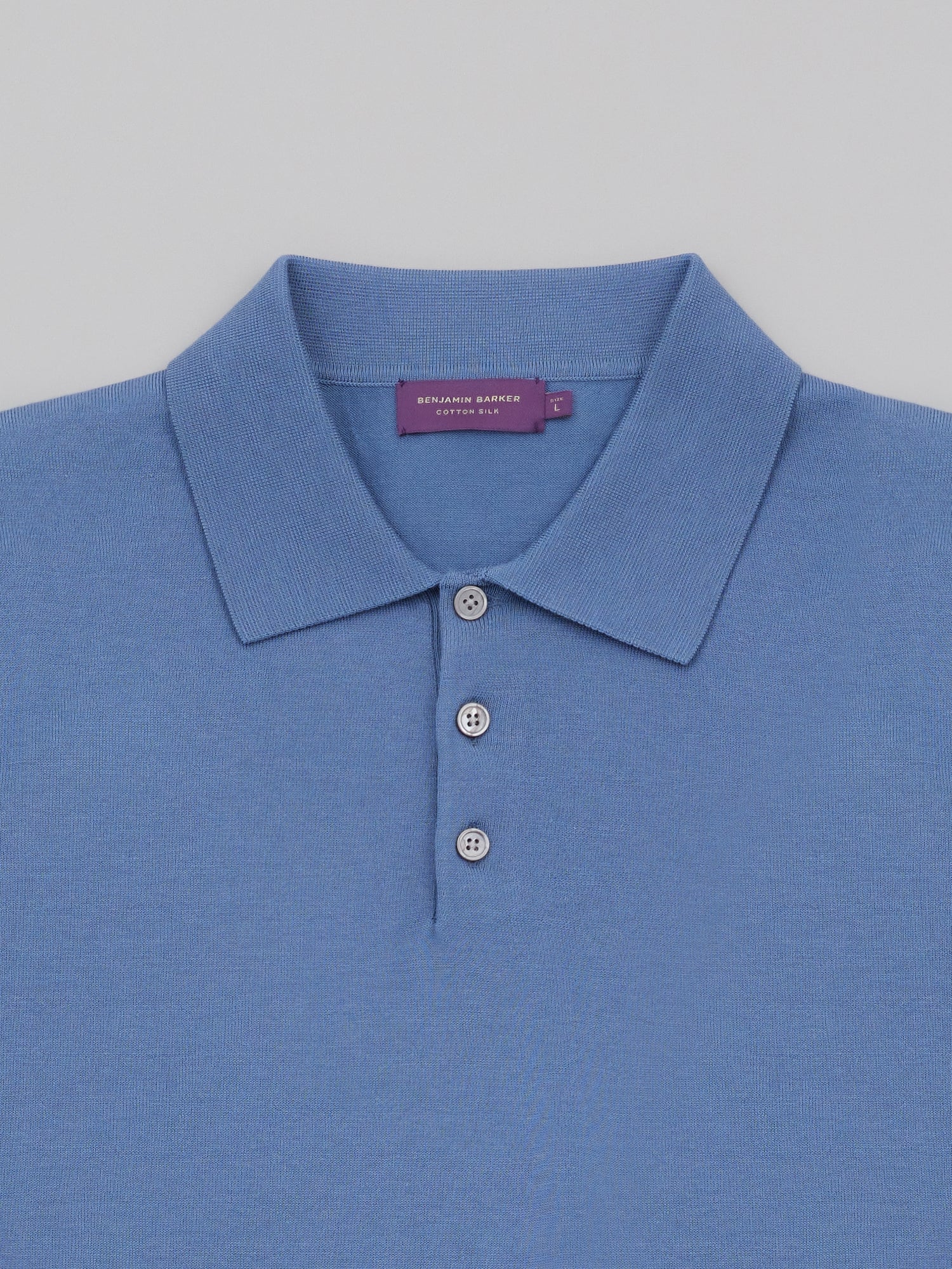 Cotton Silk Knit Polo