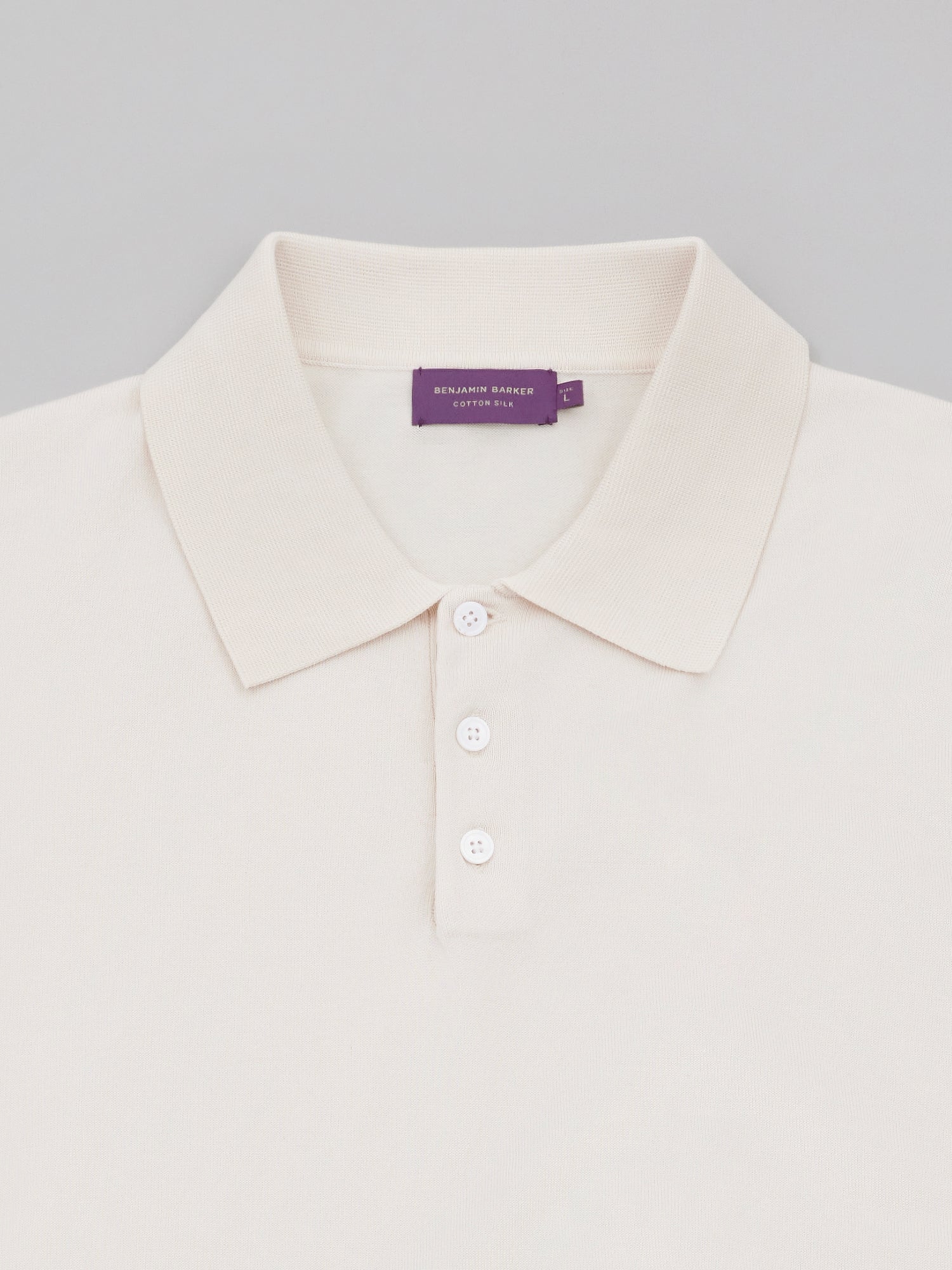Cotton Silk Knit Polo