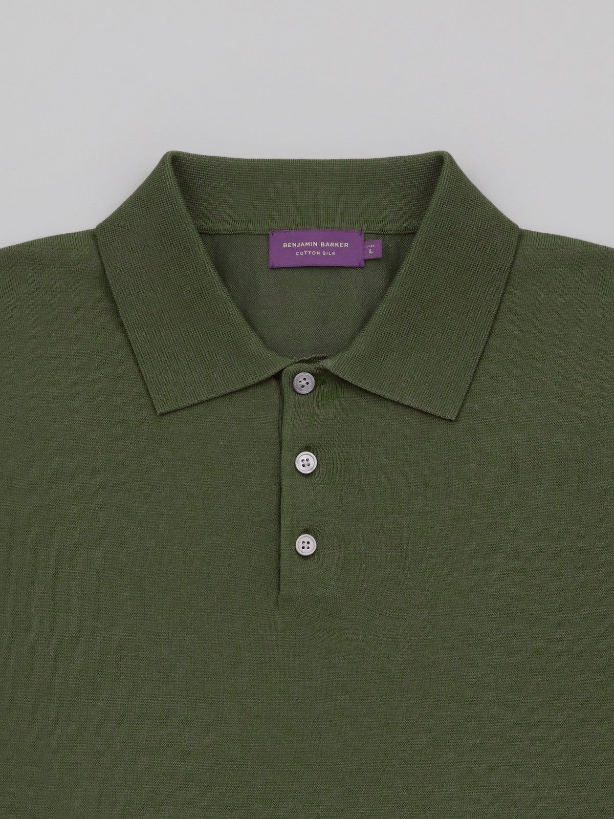 Cotton Silk Knit Polo