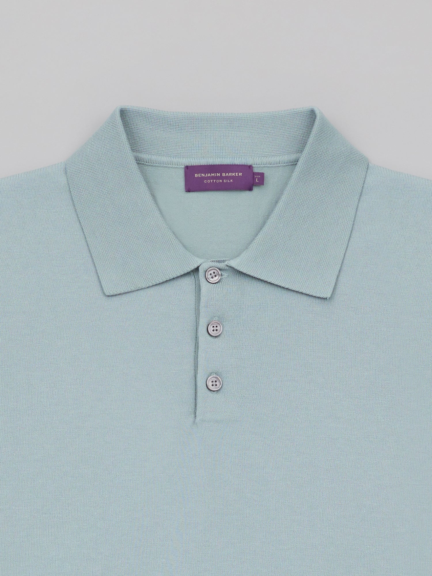 Cotton Silk Knit Polo