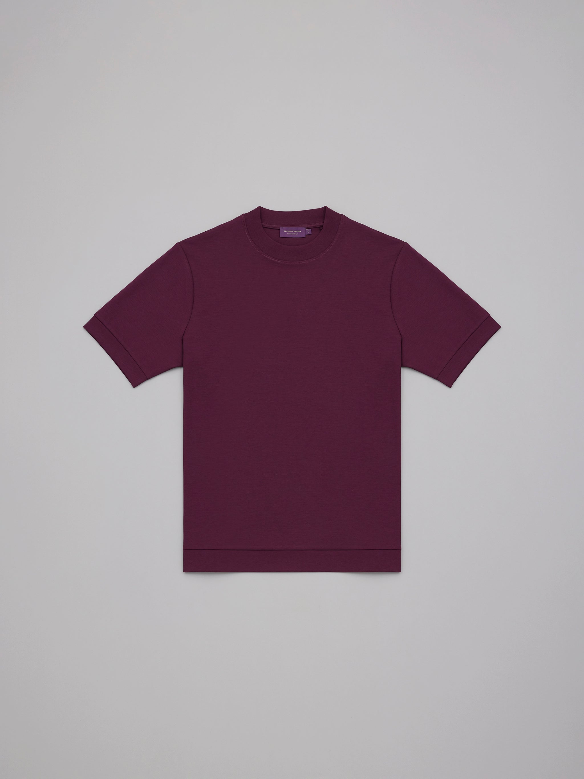 Cotton Silk Burgundy Tee