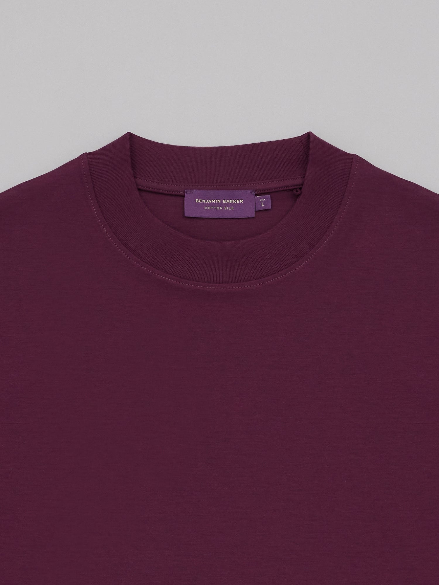 Cotton Silk Burgundy Tee