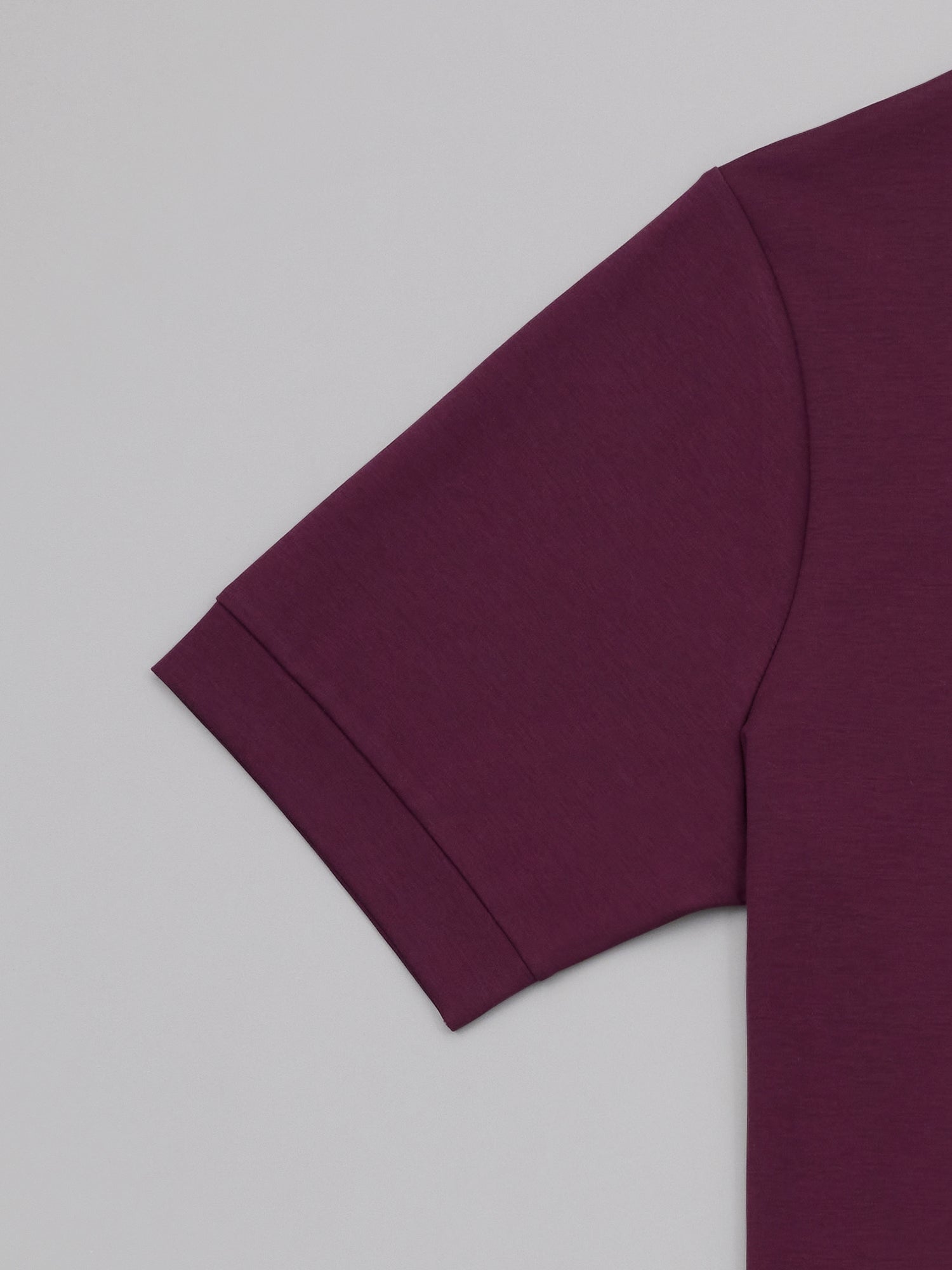 Cotton Silk Burgundy Tee