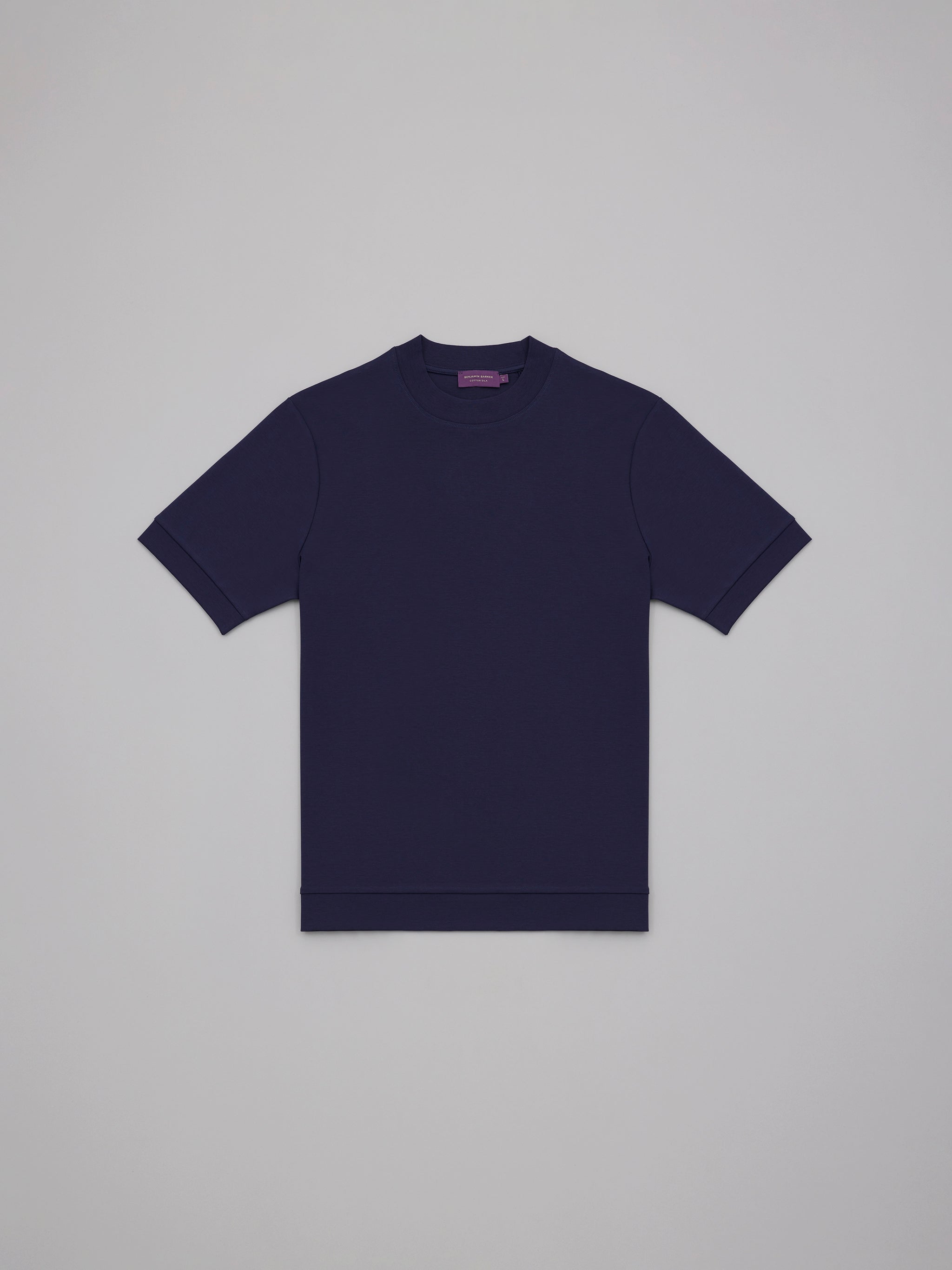 Cotton Silk Navy Tee