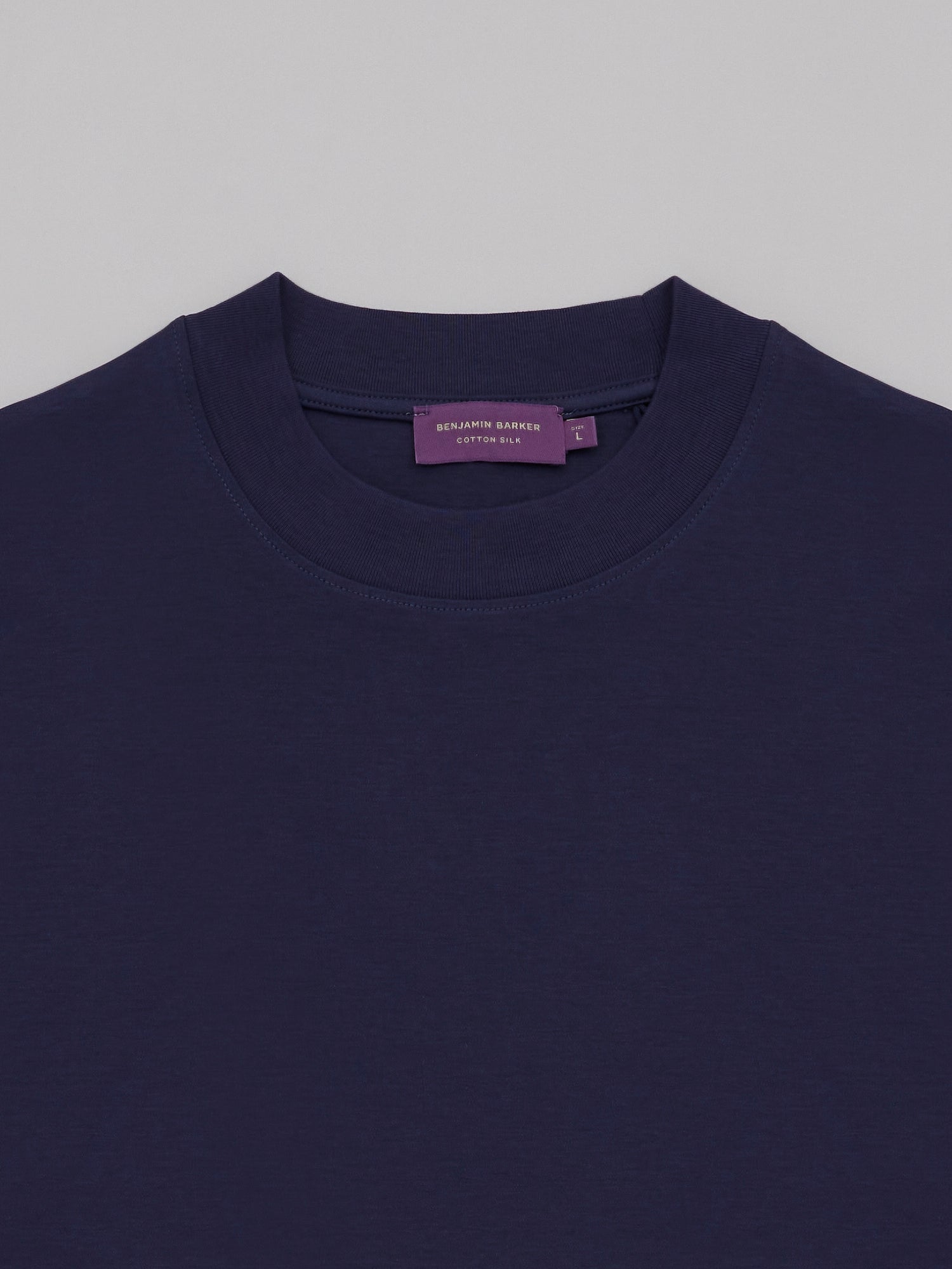 Cotton Silk Navy Tee