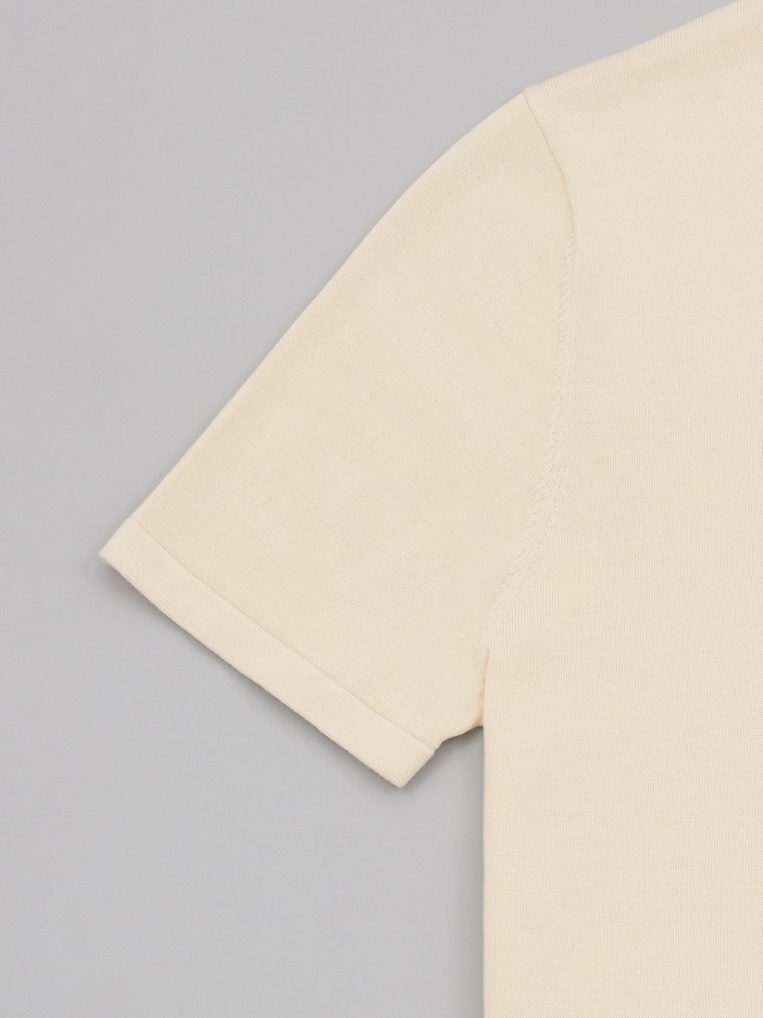 Cotton Silk Sand Knit Tee