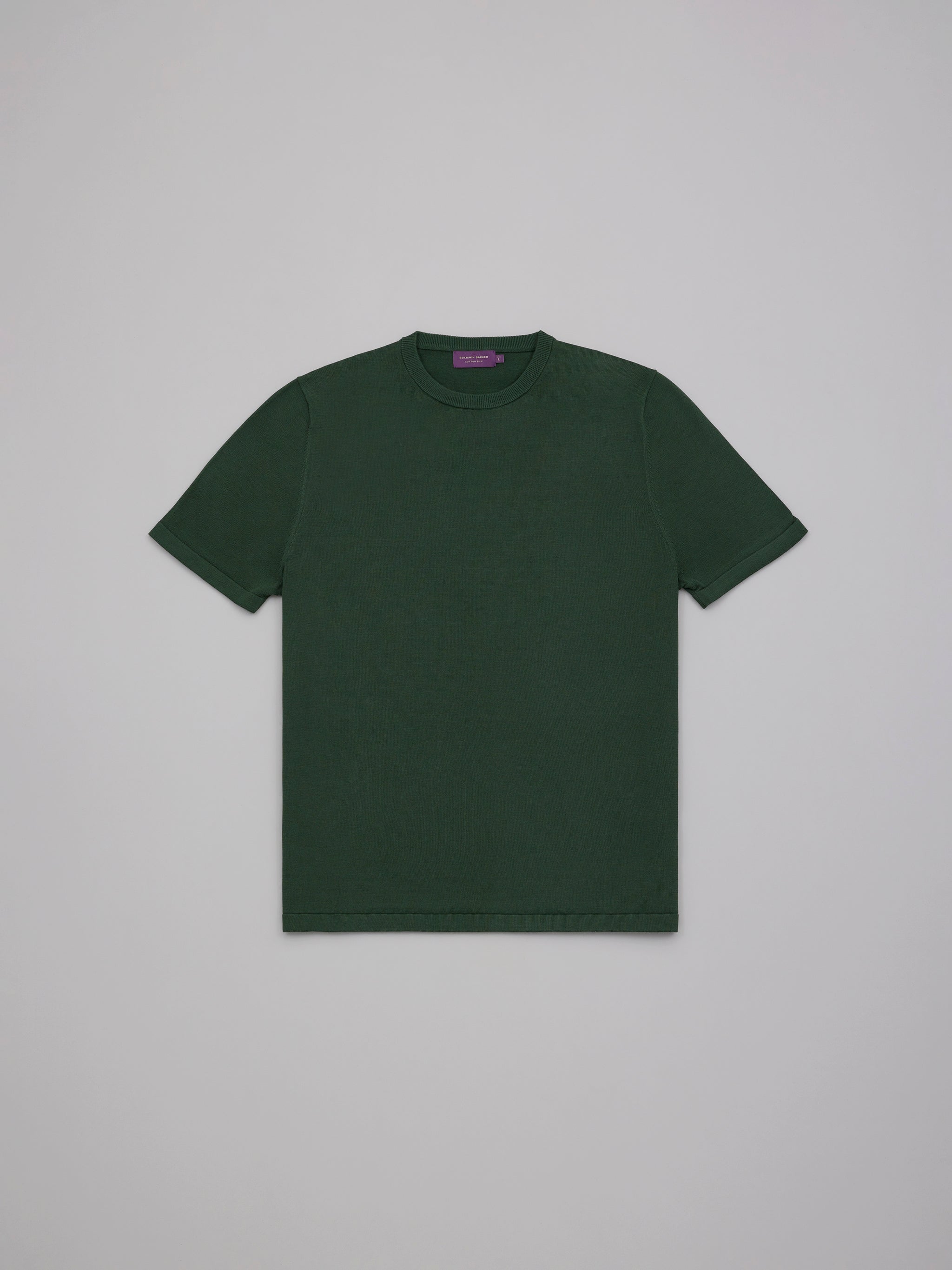 Cotton Silk Forest Knit Tee