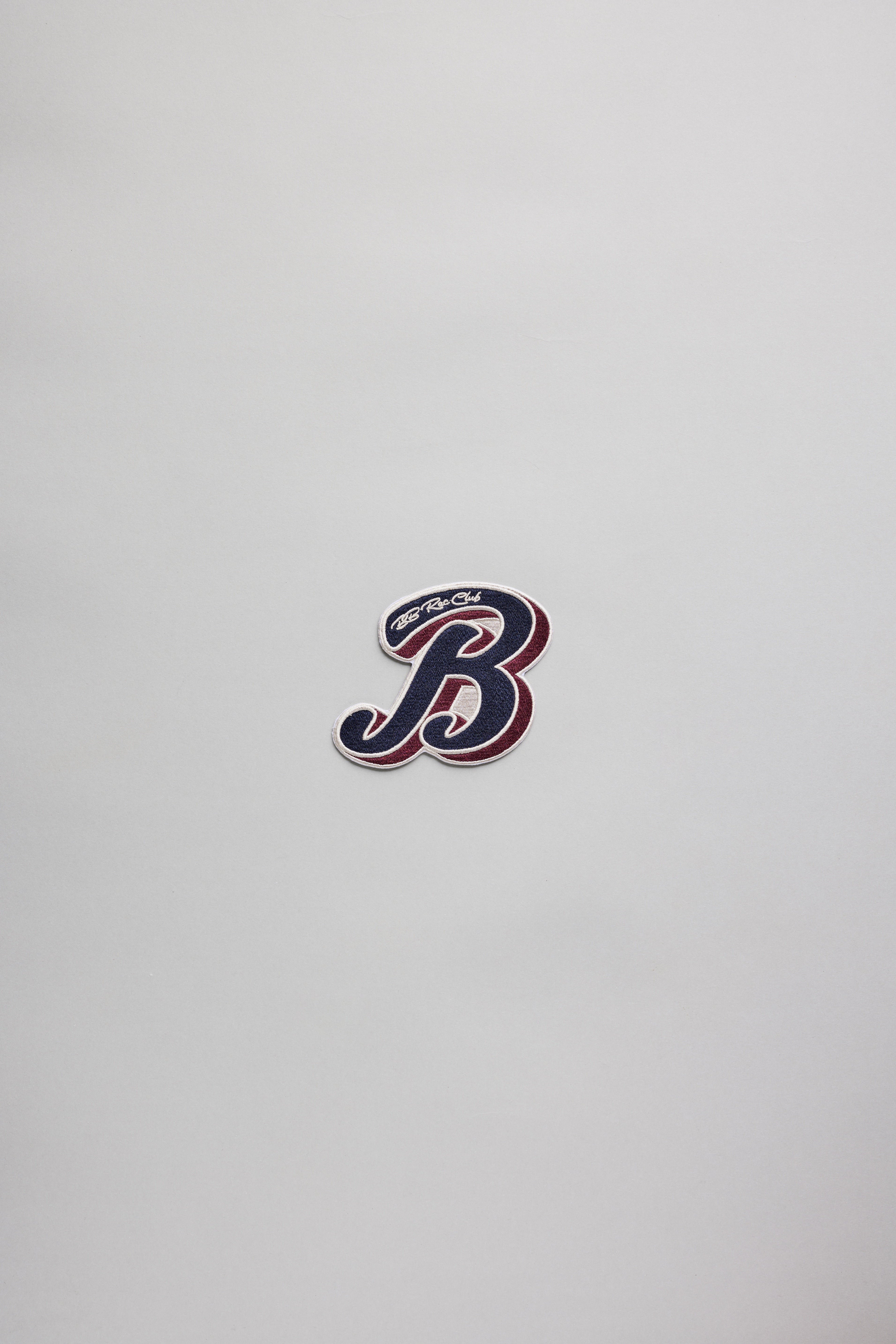 Navy Big B Iron-on Patch