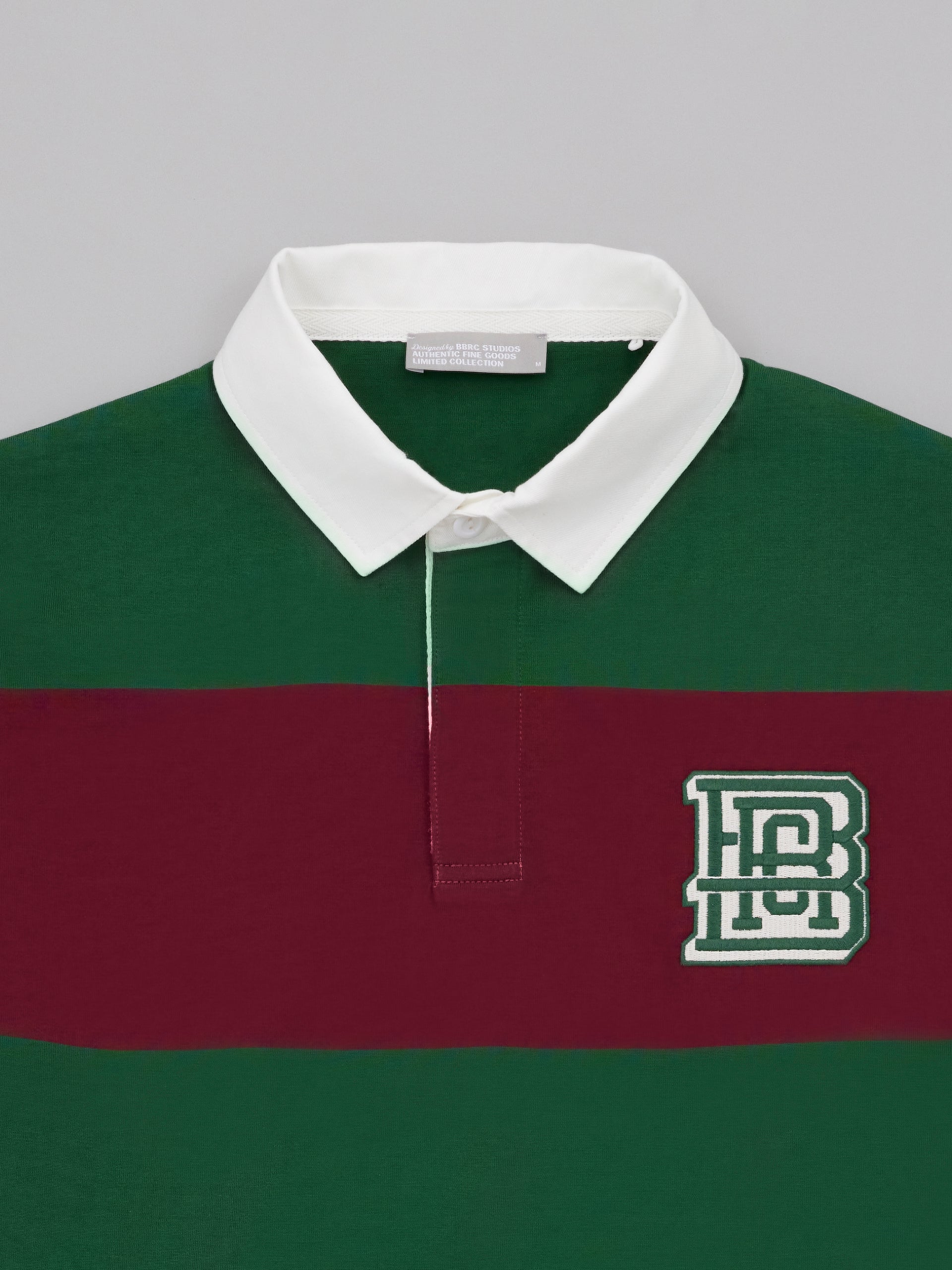 BBRC Rugby Shirt Red Green Stripe