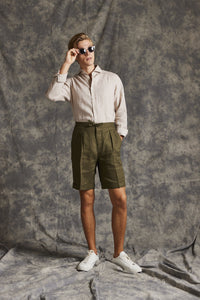 Linen Drawstring Shorts