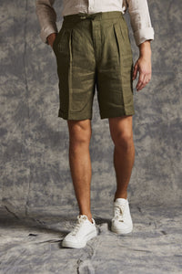 Linen Drawstring Shorts
