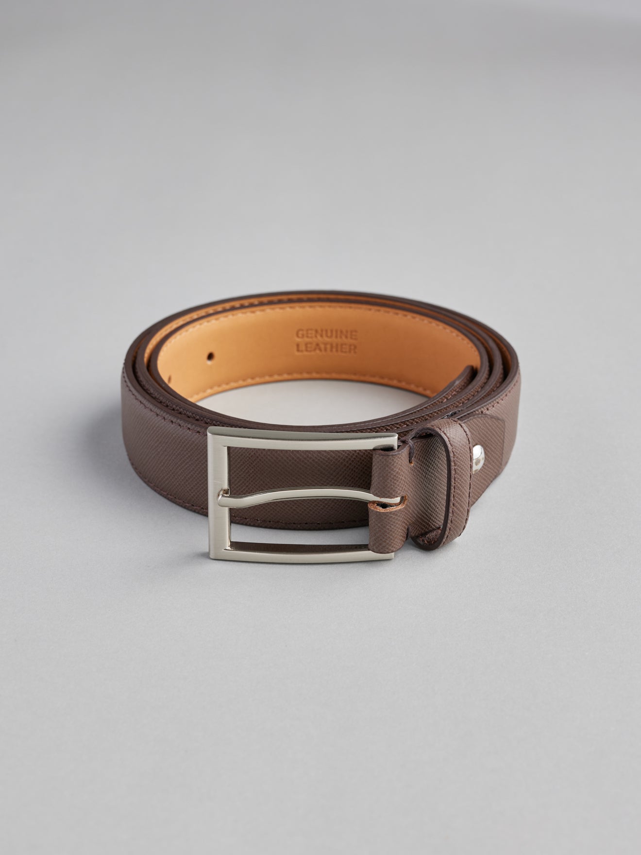 Textured Leather Belt