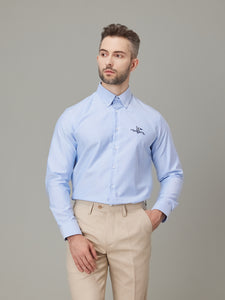 Supima Button Down in Perfect Blue